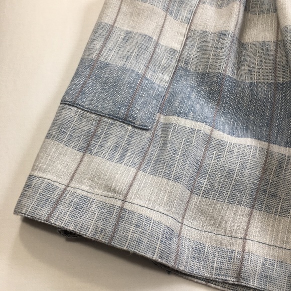 FREE PEOPLE Suspender Checkered Blue Skirt - Picture 6 of 14